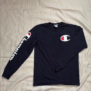 Champion Black Long Sleeve Shirt